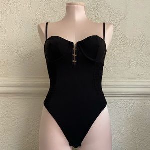 Victoria’s Secret black sexy bodysuit. size small!